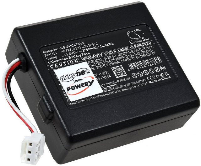 Powery “Akku für Philips SmartPro Easy FC8794/01” Staubsauger-Akku 2600 mAh (10.8 V)