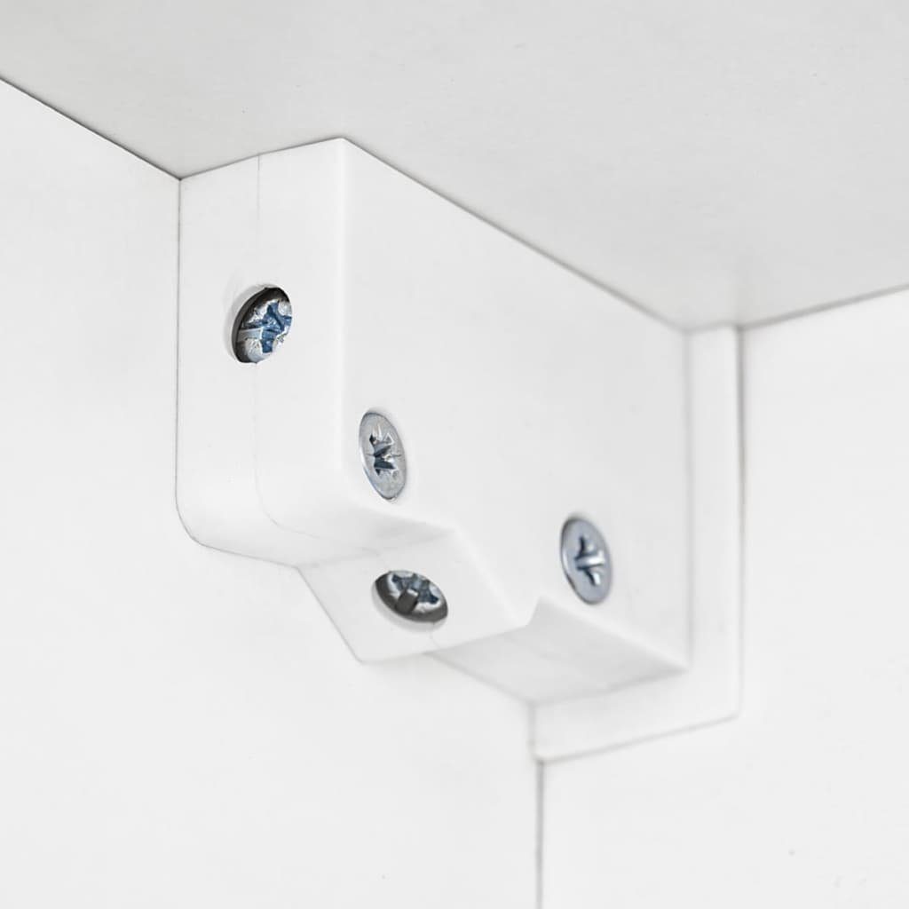 mit Hochglanz-Weiß DOTMALL Moderne LED-Beleuchtung,(5-St) TV-Schrank Wohnwand