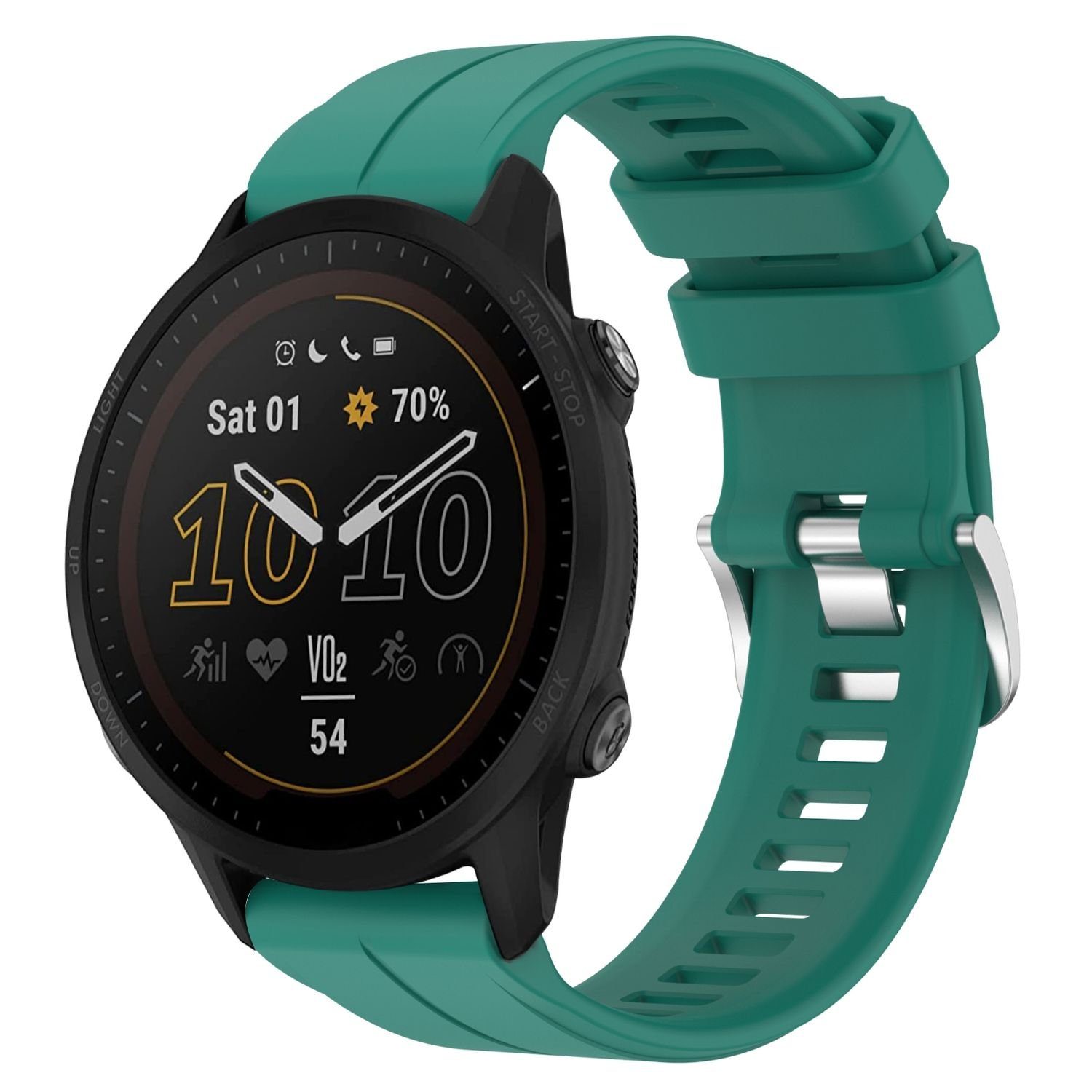 König Design Handyhülle Garmin Forerunner 955 22 mm, Sport Ersatz Armband  für Garmin Forerunner 955 22mm Silikon Band Loop