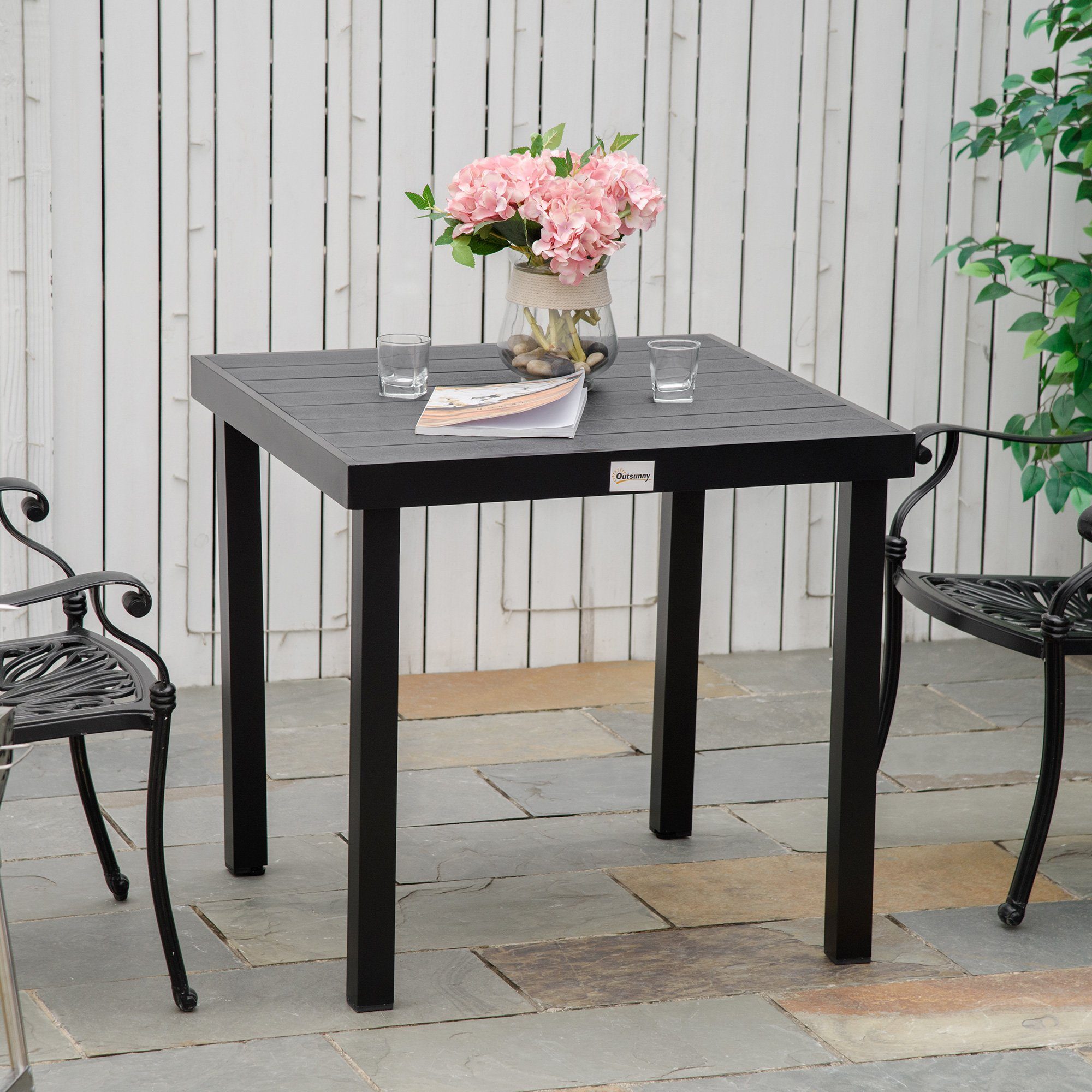 Outsunny Gartentisch für 4 Personen Gartenmöbel günstig online kaufen