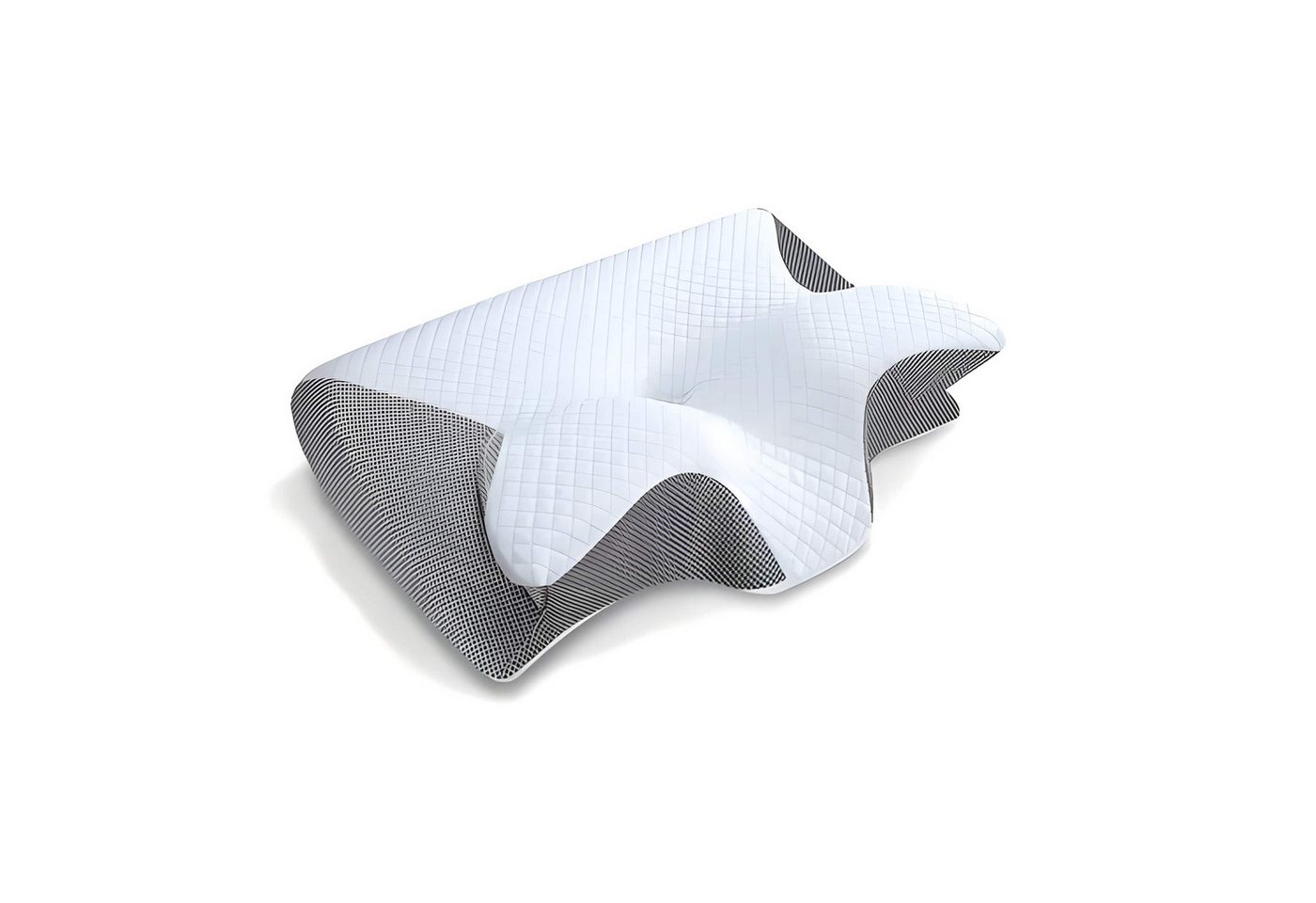 Athlix Nackenkissen Memory-Schaum Kissen für Nacken und Hals, orthopädisch, ergonomisch, Gegen Nackenschmerzen, Gezielte Druckentlastung