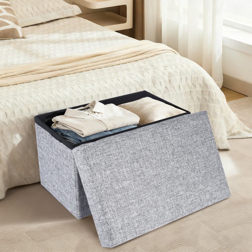 ZMH Sitzhocker Vintage Schminkhocker mit Kunstfell Stauraum moderner für Schlafzimmer, Vintage-Schminkhocker mit Plüschsitz & Metallgestell