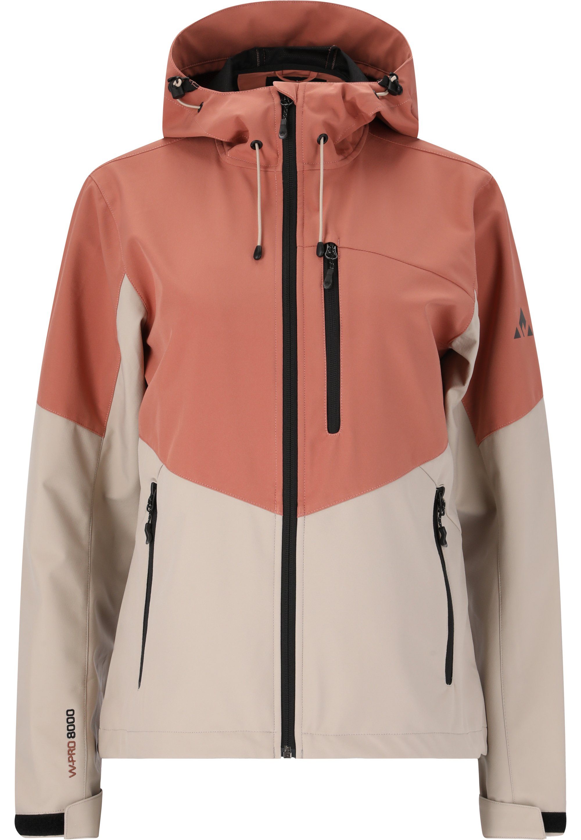 und wasserdichtem wind- Funktionsmaterial beige aus Outdoorjacke Rosea WHISTLER