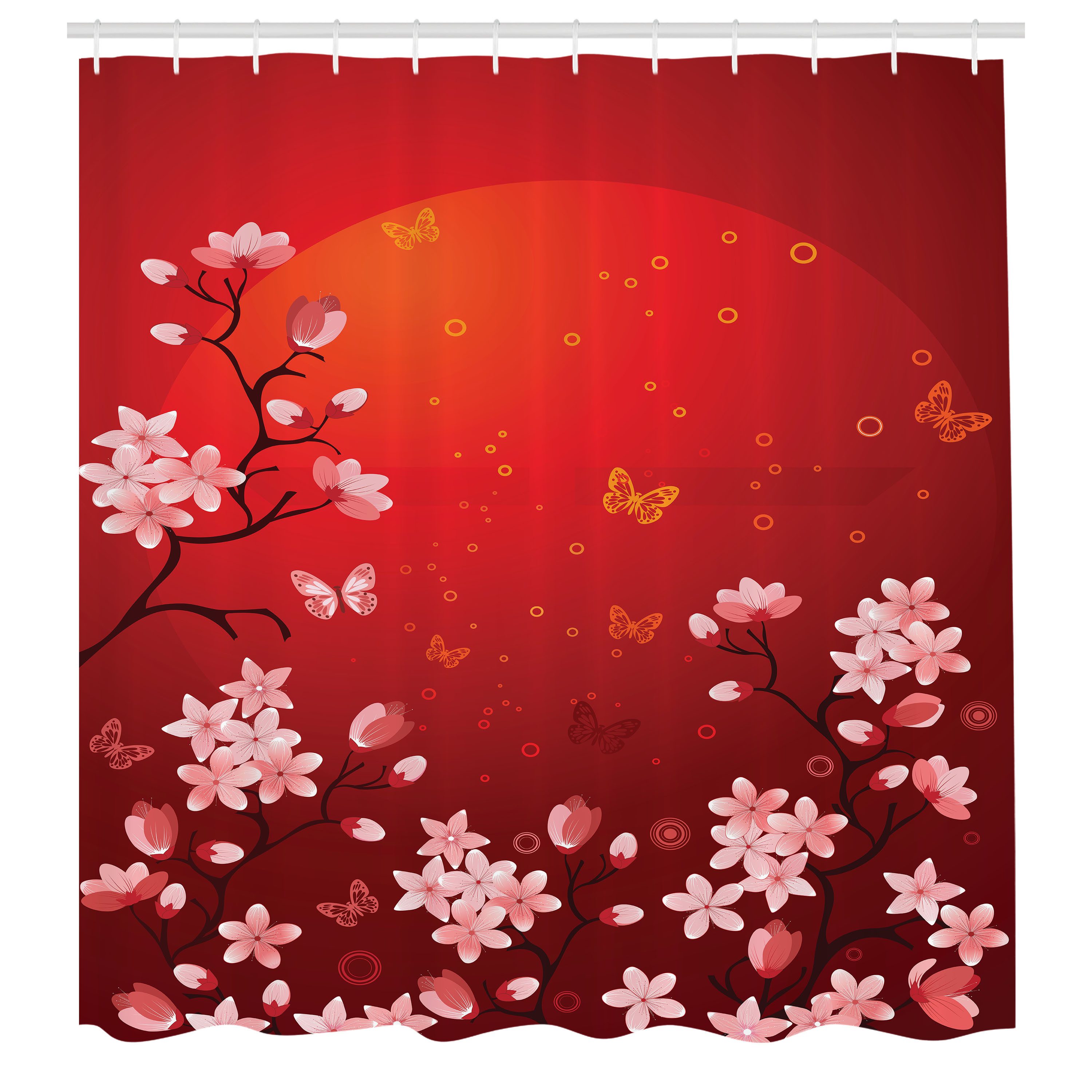 Abakuhaus Duschvorhang Moderner Digitaldruck mit 12 Haken auf Stoff Wasser günstig online kaufen