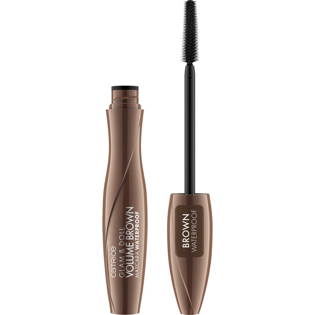 Catrice Тушь Glam & Doll Volume Brown Тушь Waterproof, 3-tlg., Wasserfest und volumengebend für einen natürlichen Alltagslook!