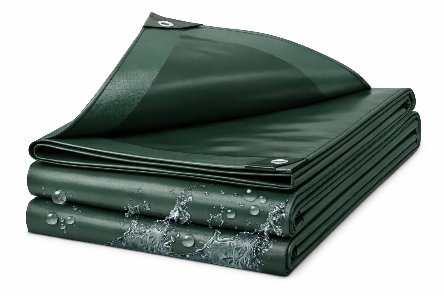 Roysson Garden Schutzplane Verstärkte Abdeckplane 214 g/m² Gewebeplane (mit Ösen), wasserdicht, frostbeständig, UV-beständig