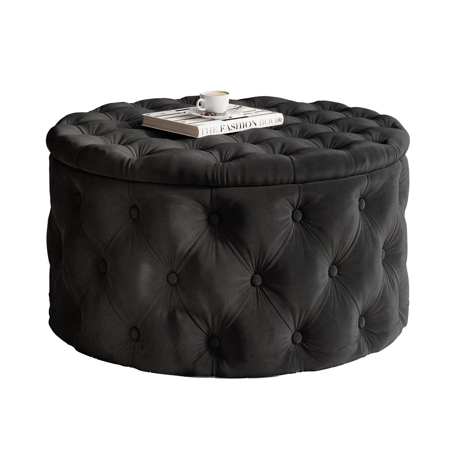 Lookway Hocker CHESTERFIELD runder gesteppter mit günstig online kaufen