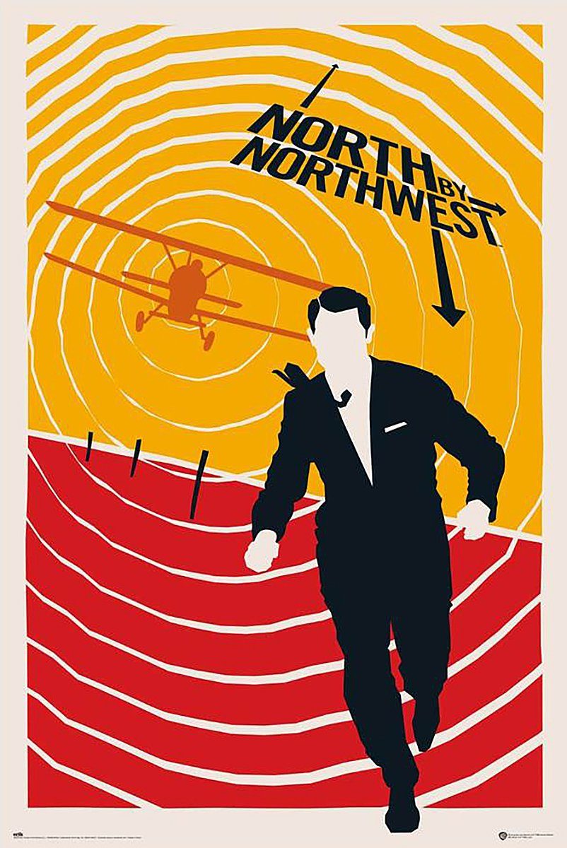 Grupo Erik Poster Der Unsichtbare Dritte Poster North by Northwest 61 x 91,5