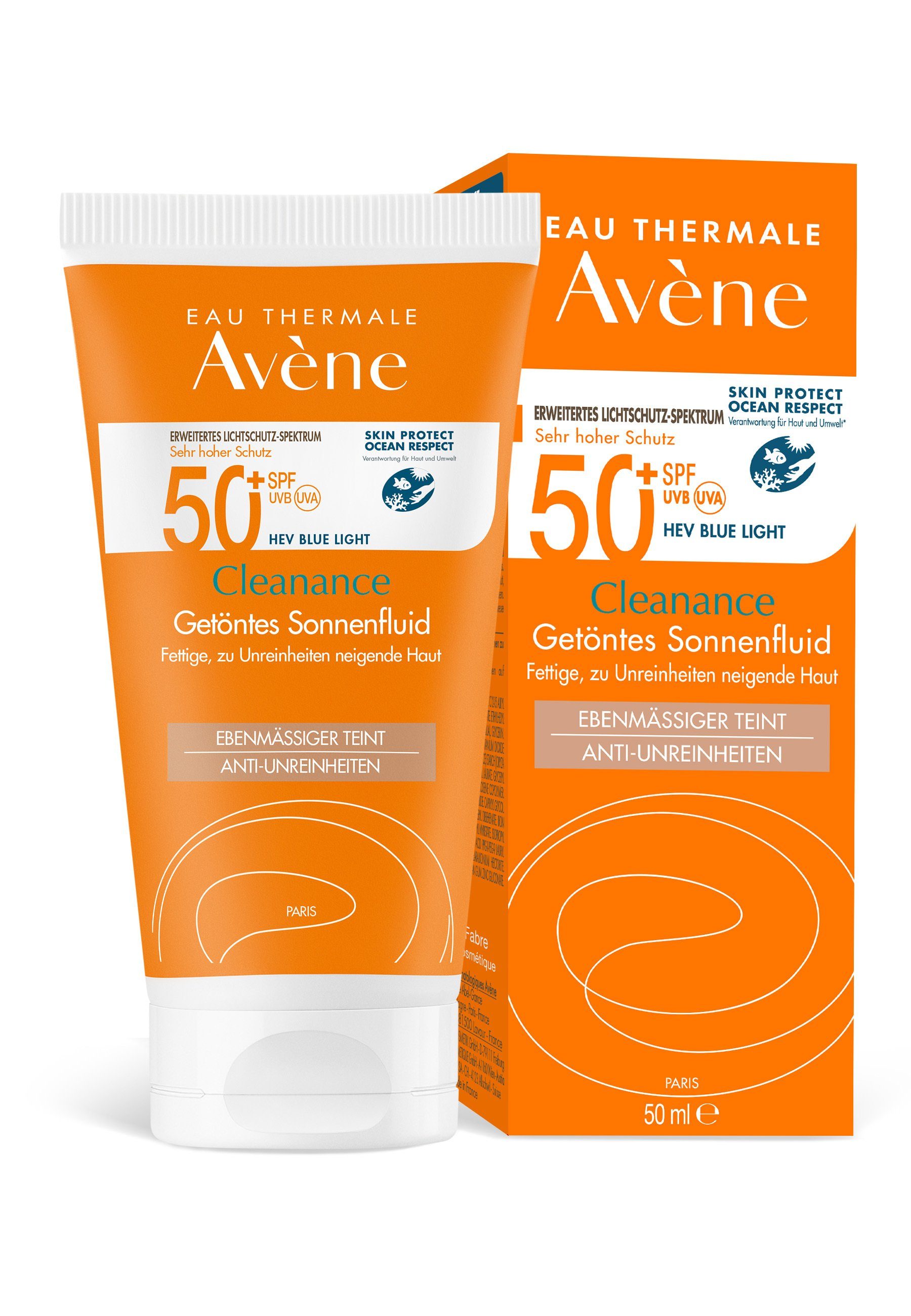 Avene Sonnenschutzfluid Cleanance Getöntes Sonnenfluid LSF 50+, 1-tlg.