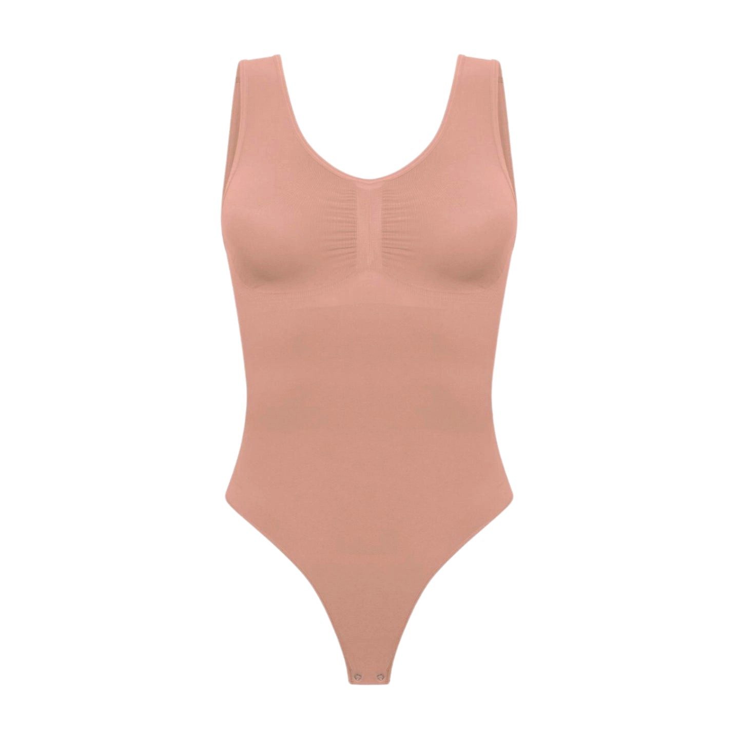 Creamy Fabrics Miederbody Tank Bodysuit Sculpting Shapewear mit String-Beig günstig online kaufen