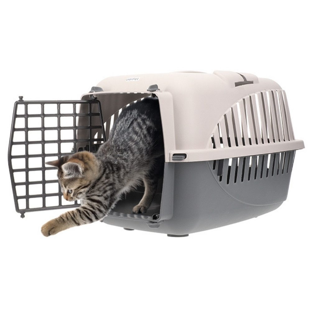 GarPet Tiertransportbox Transportbox grau