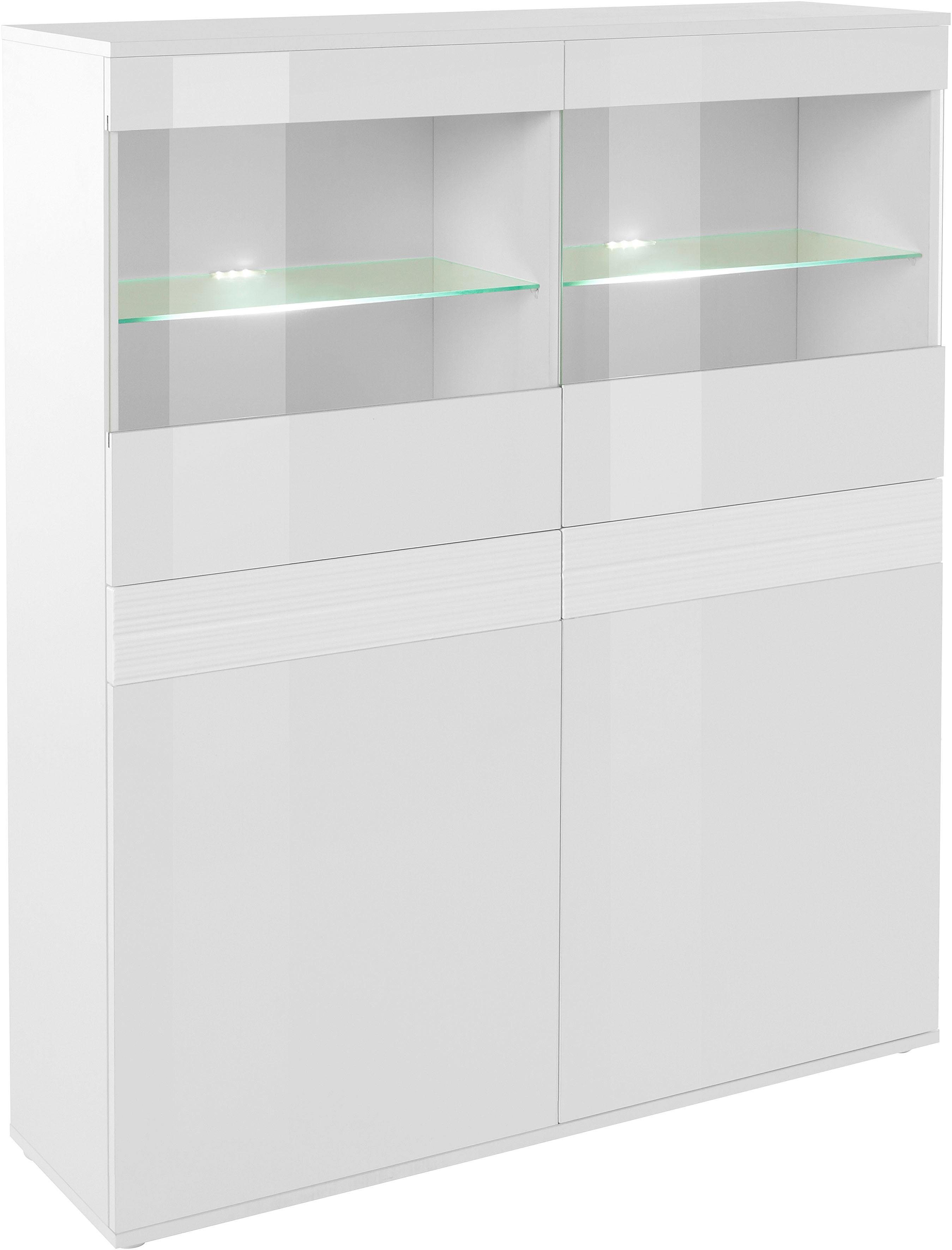 borchardt Möbel Vitrine Florenz Höhe 125 cm – Bild 4 von 5