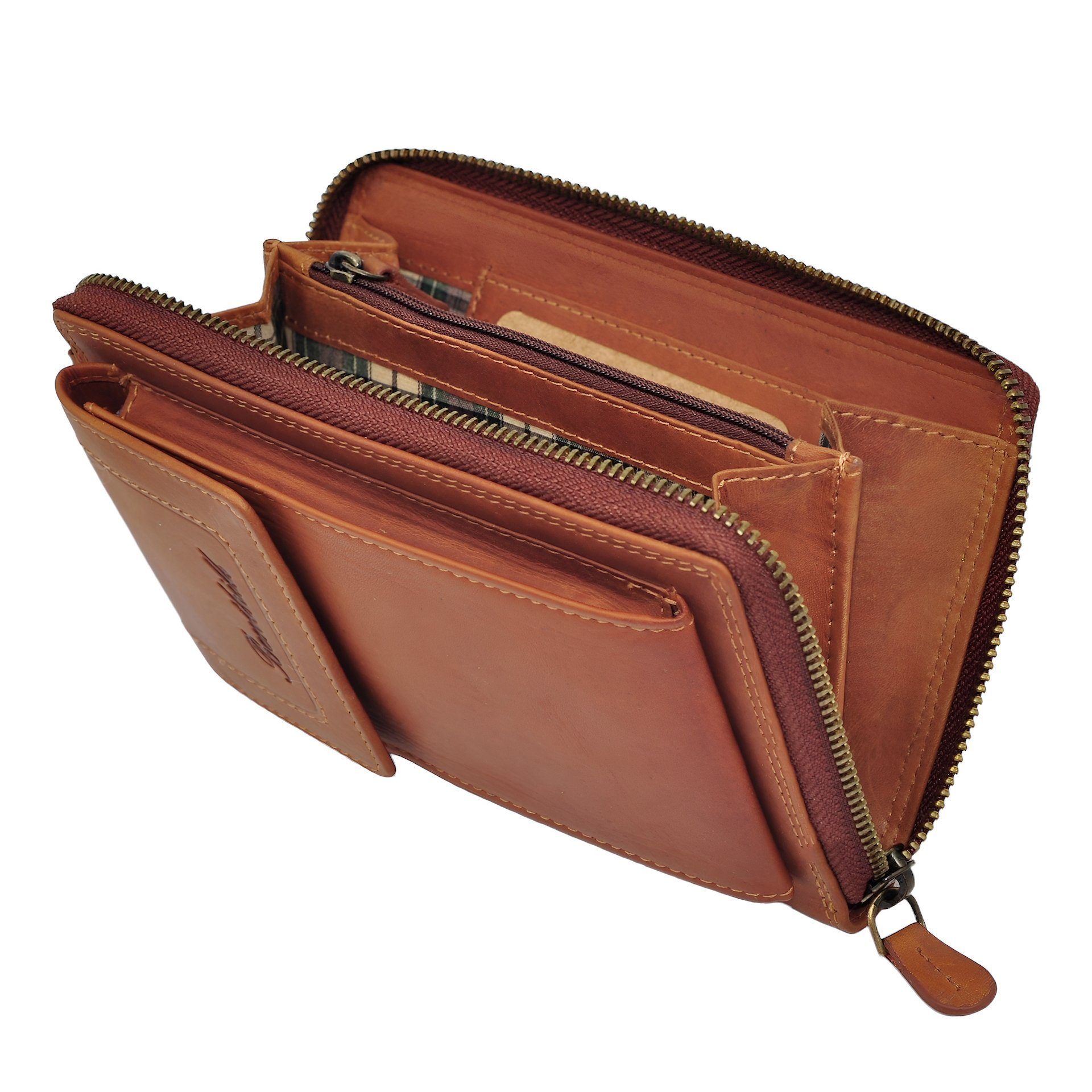 Benthill Geldbörse Damen Handy Umhängetasche Leder RFID Frauen Portemonnaie günstig online kaufen