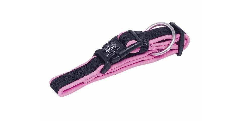 Nobby Hundehalsbandleuchte Nobby Halsband Mesh Preno pink L: 45-65 cm, B: