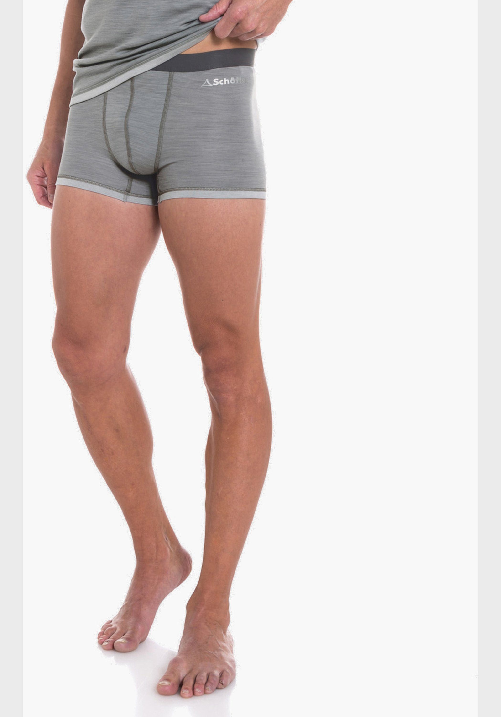 Bezahlbare Preise M Sport Merino Funktionshose Grau Boxershorts Schöffel