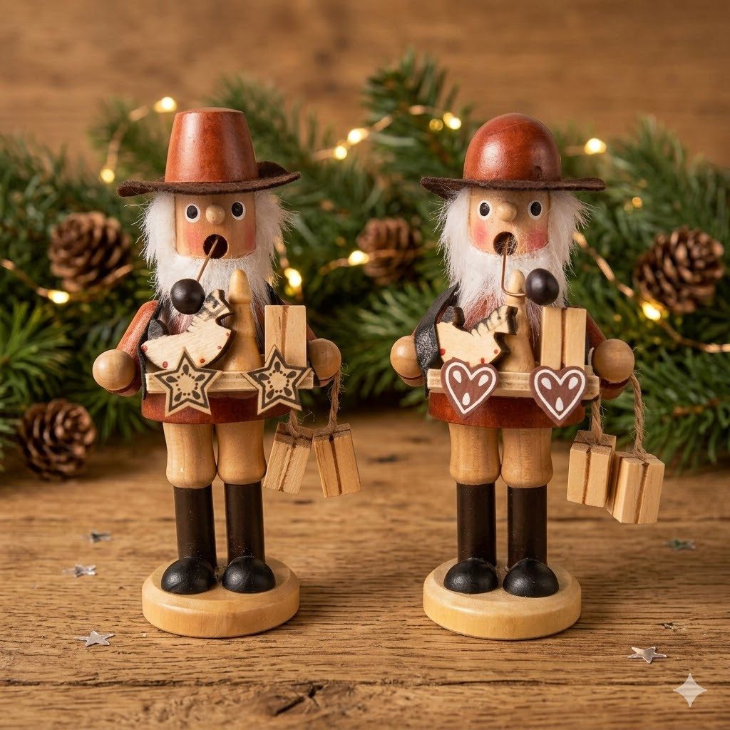 IKO Räuchermännchen Traditionelles Räuchermännchen mit Bauchladen