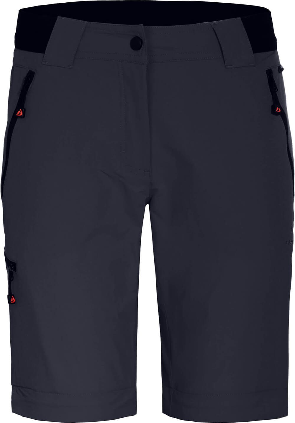 Bergson Outdoorhose VIDAA COMFORT Zipp Off (slim) Damen Wanderhose, leicht strapazierfähig, Langgrößen, Nacht blau