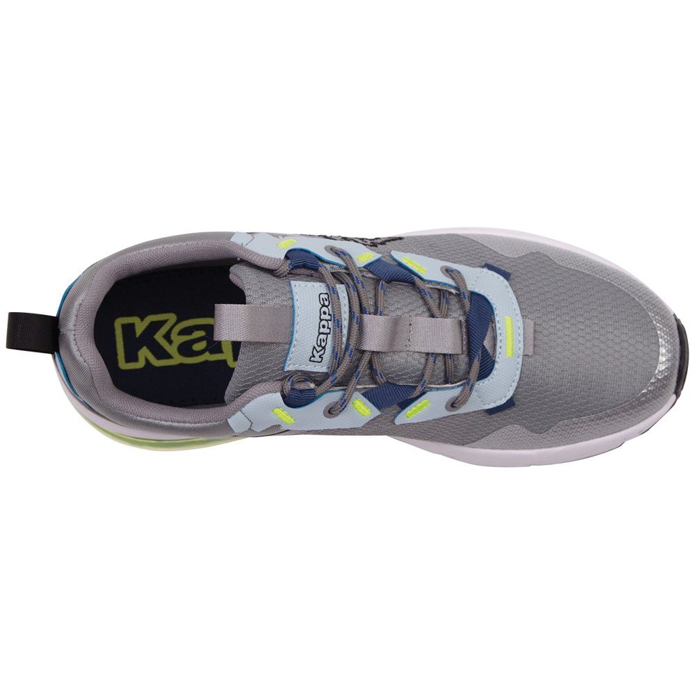 Schnürung Kappa mit raffinierter grey-lime Sneaker
