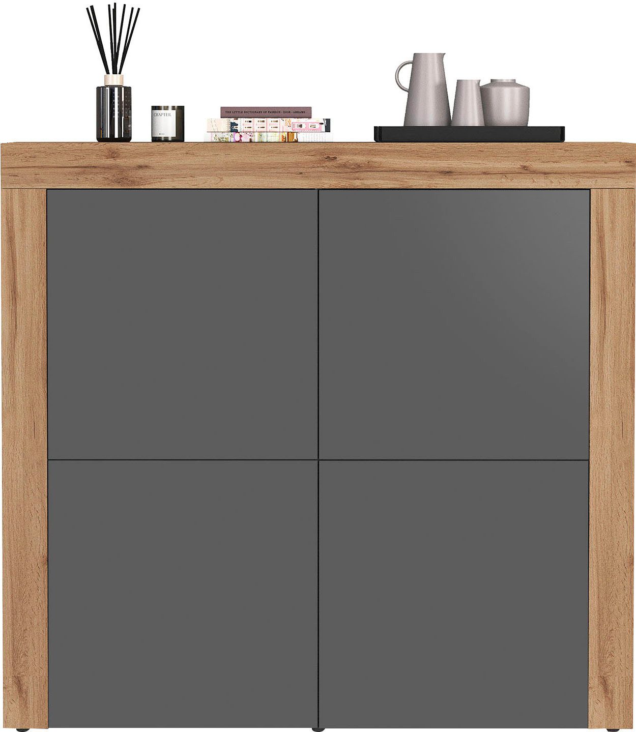 INOSIGN Highboard CHRONOS Breite 140 cm mit 4 Türen und 8 Fächer 'Made in I günstig online kaufen