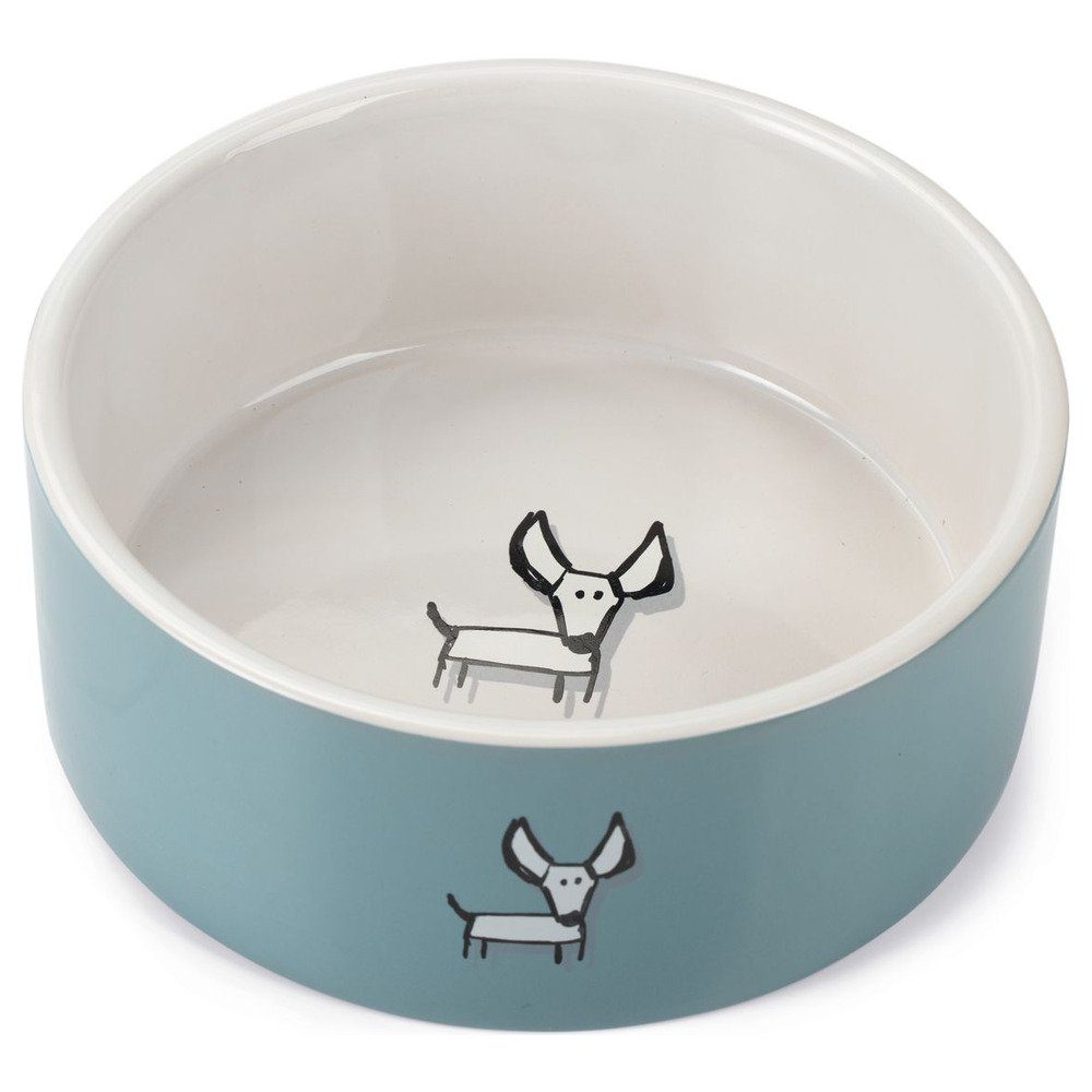 Beeztees Futternapf Hundennapf Limi Keramik blau