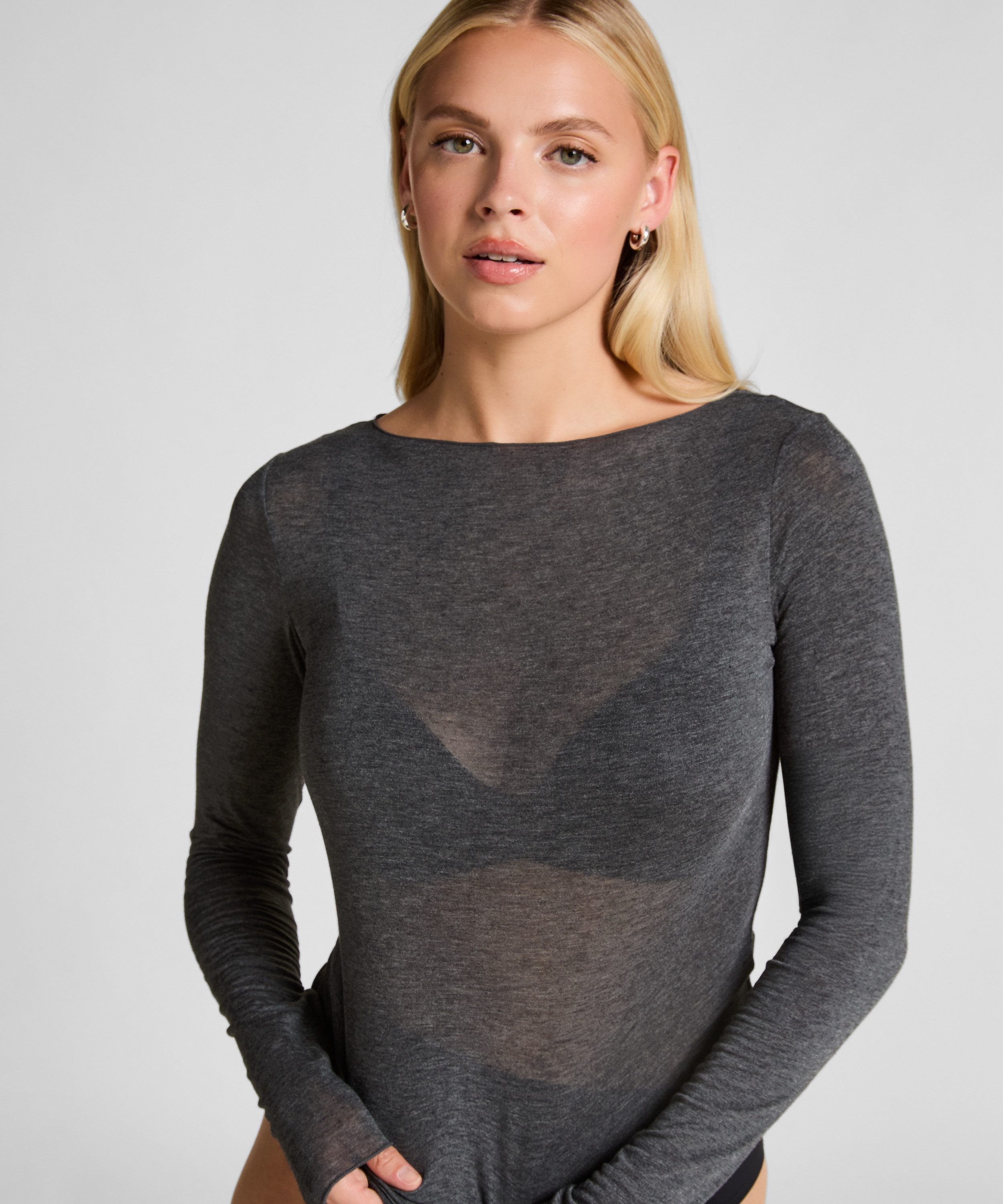 Hunkemöller Pyjama super soft Boatneck shirt with Cashmere