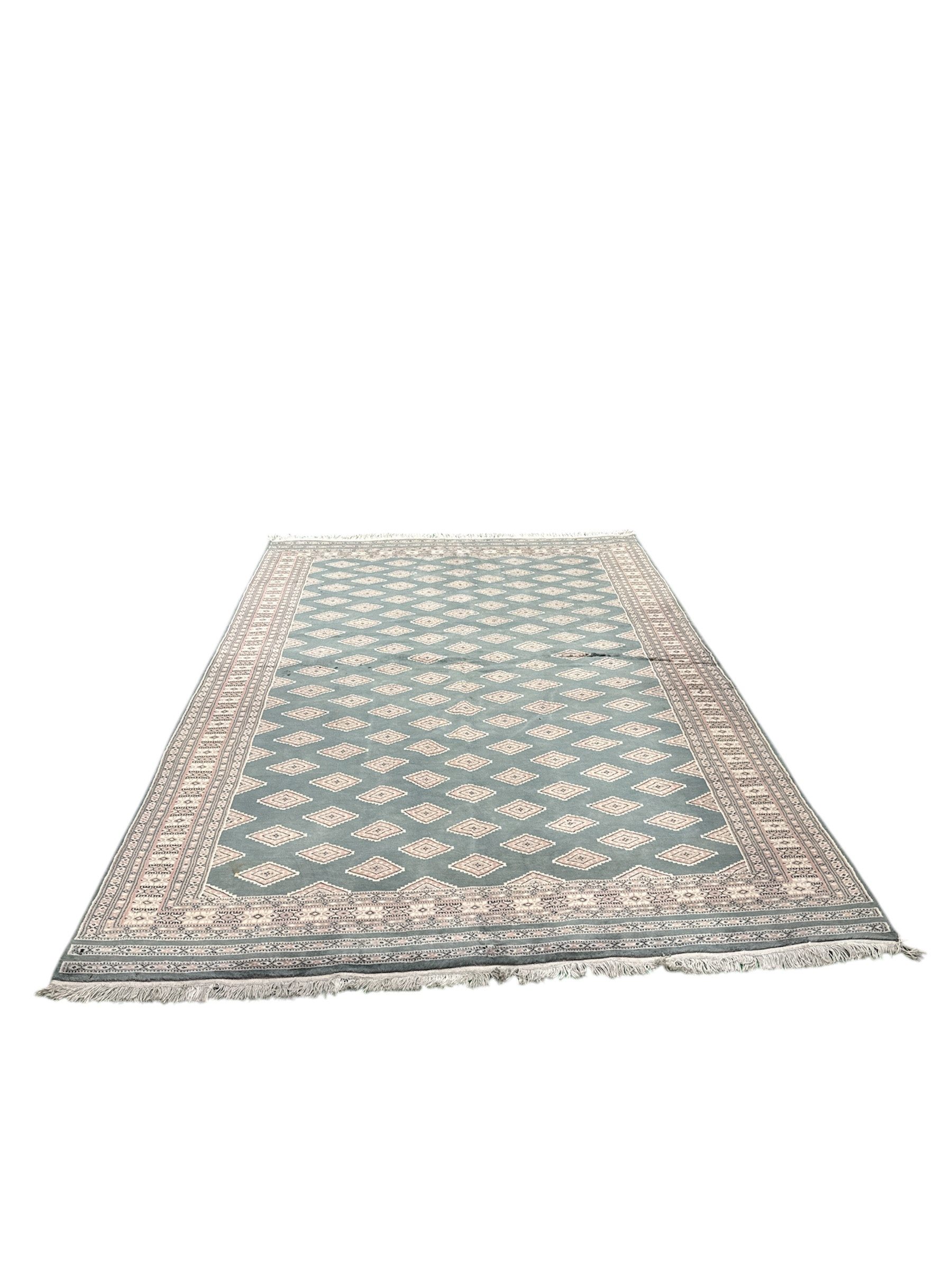 Rug Studios Teppich SHALIMAR PENTAG SEHR FEIN HANDGEKNÜPFT, Rechteckig, Höhe: 0 mm, Handgeknüpft, 170 x 250 cm, Grün