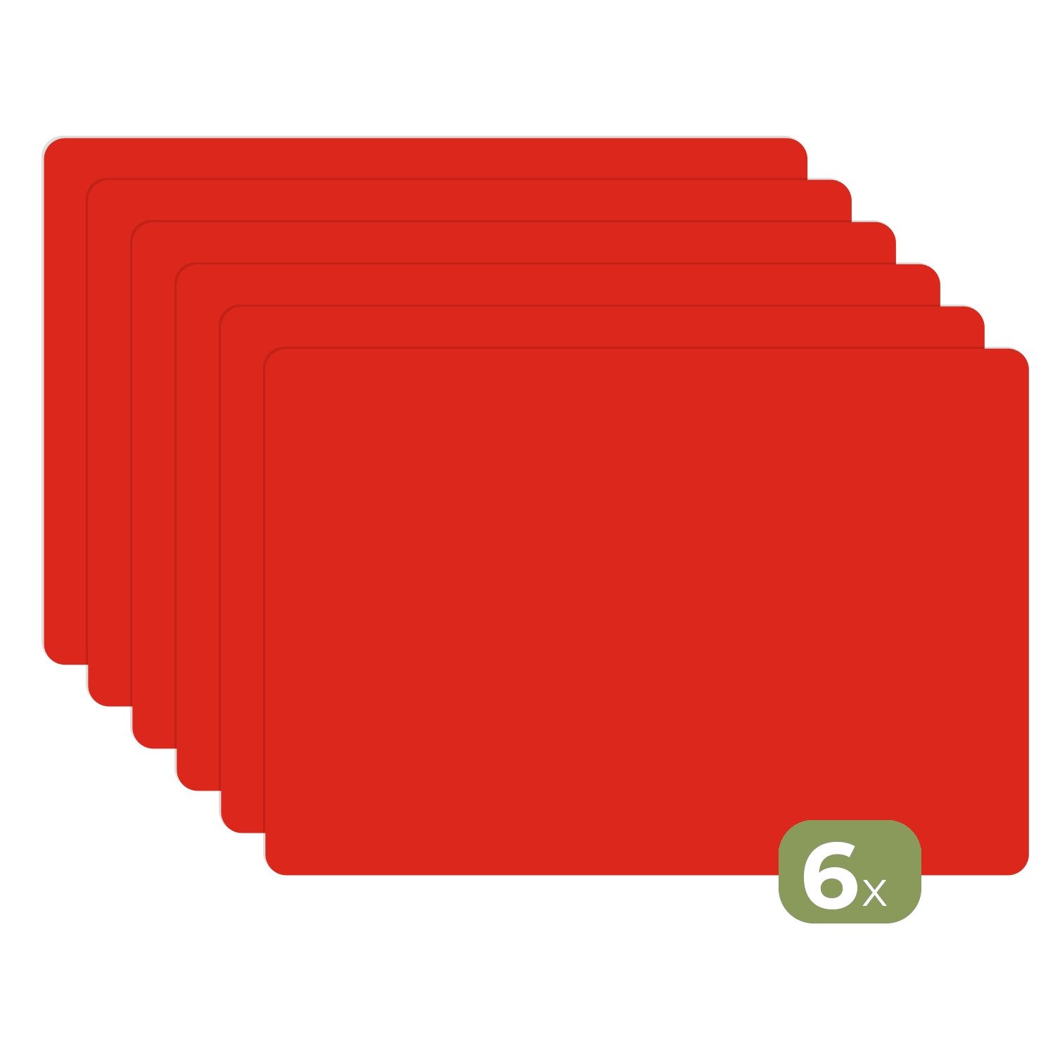 MuchoWow Platzset Rot - Farbe - günstig online kaufen