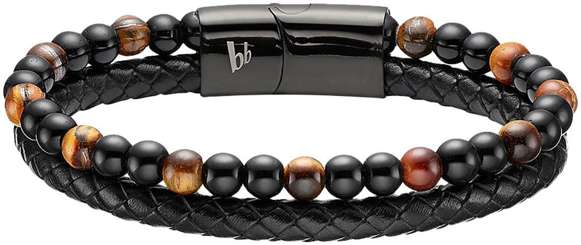 Bruno Banani Lederarmband Schmuck, mit Tigerauge (synth) günstig online kaufen