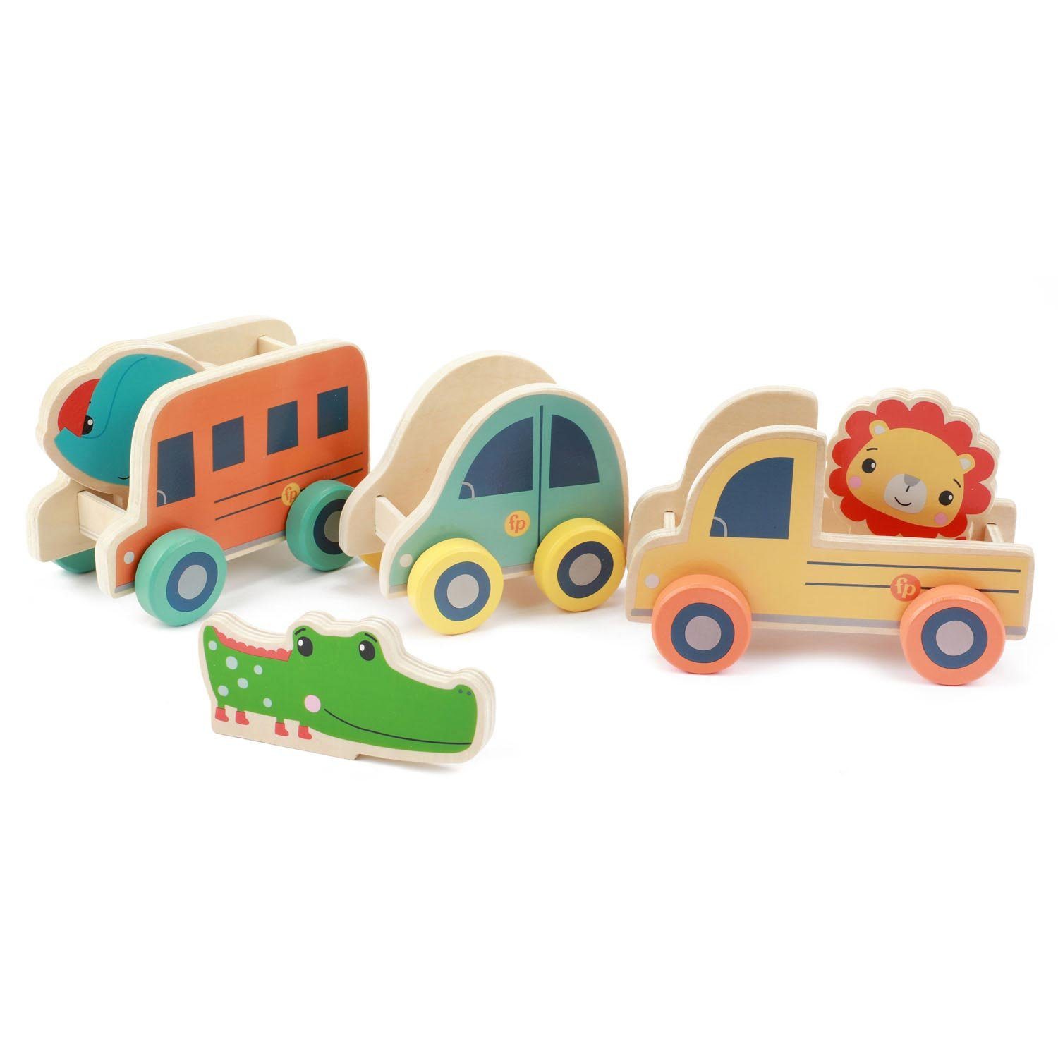 Fisher-Price® Spielfigur Holz-Fahrzeuge 3 Stück + günstig online kaufen