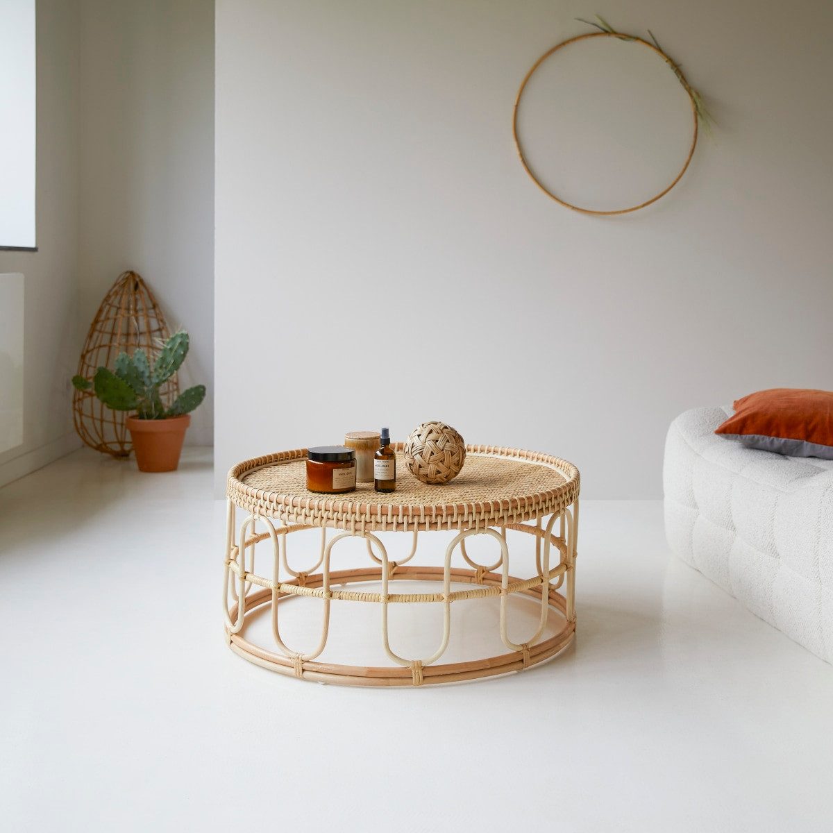 Tikamoon Couchtisch Couchtisch aus Rattan Samson günstig online kaufen