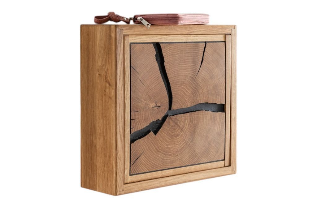 Main Möbel Schlüsselkasten 34x34cm 'Danzig II' Wildeiche massiv