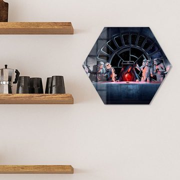 DEQORI Magnettafel 'Star Wars Abendmahl', Whiteboard Pinnwand beschreibbar