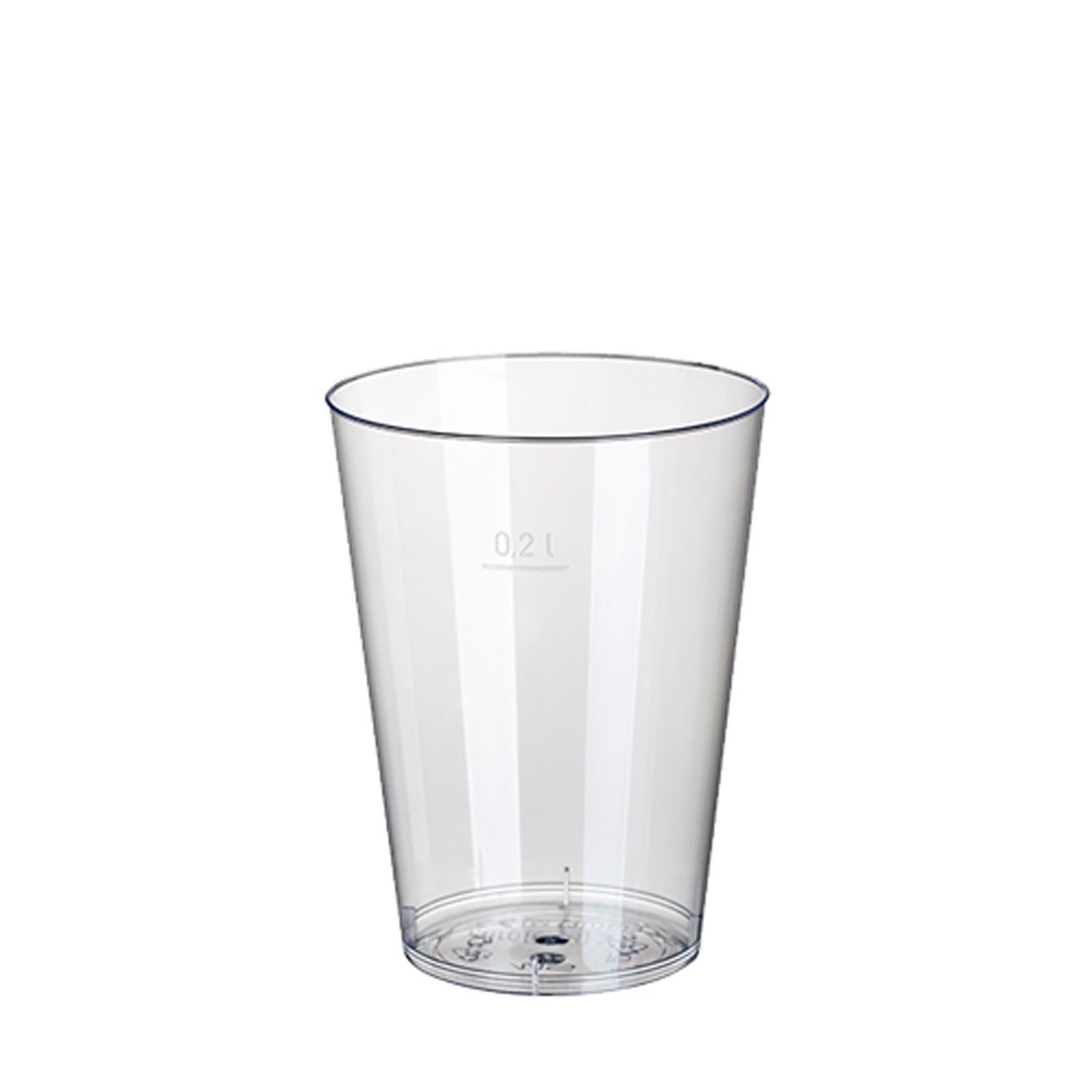 glasklar 9,7 l 1000 (PS) 0,2 · 7,5 Plastikbecher cm Stück Ø Einwegbecher cm Starpak