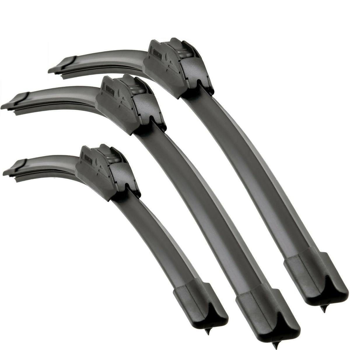 Trades Best Scheibenwischblätter für Ford KA - 1997-2008, vorne und hinten, (Komplett-Set), Scheibenwischer Front- und Heckscheibe