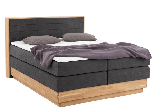Beste Preis-Leistung: Nachhaltiges Boxspringbett Cavan aus massiver Eiche mit Bettkasten Beste Preis-Leistung: Nachhaltiges Boxspringbett Cavan aus massiver Eiche mit Bettkasten