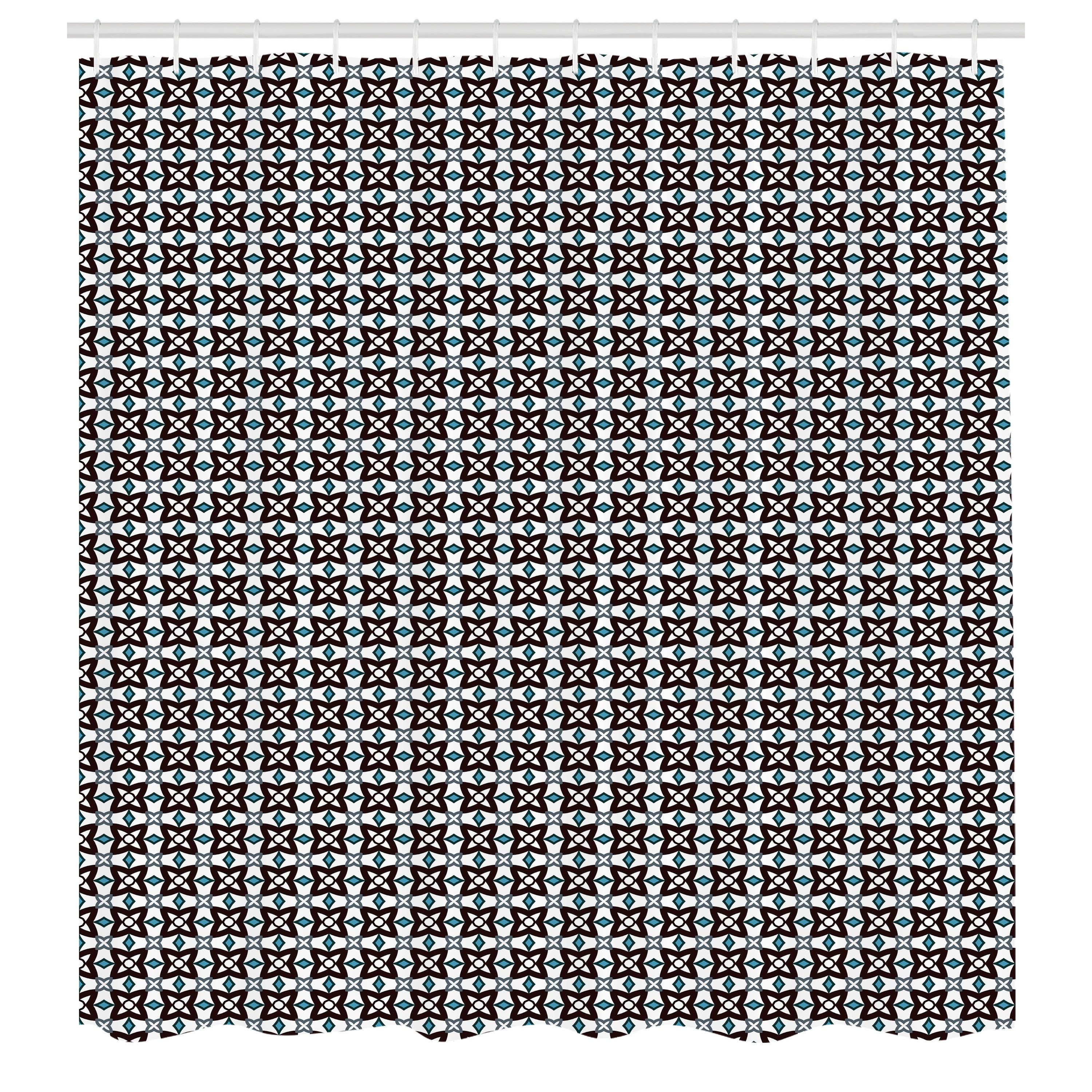 Duschvorhang Moderner Digitaldruck mit 12 Haken auf Stoff Wasser Resistent