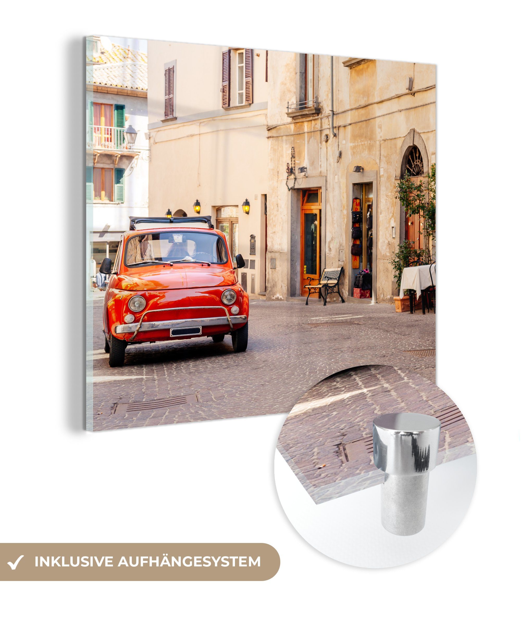 MuchoWow Acrylglasbild Italien - Straße - günstig online kaufen