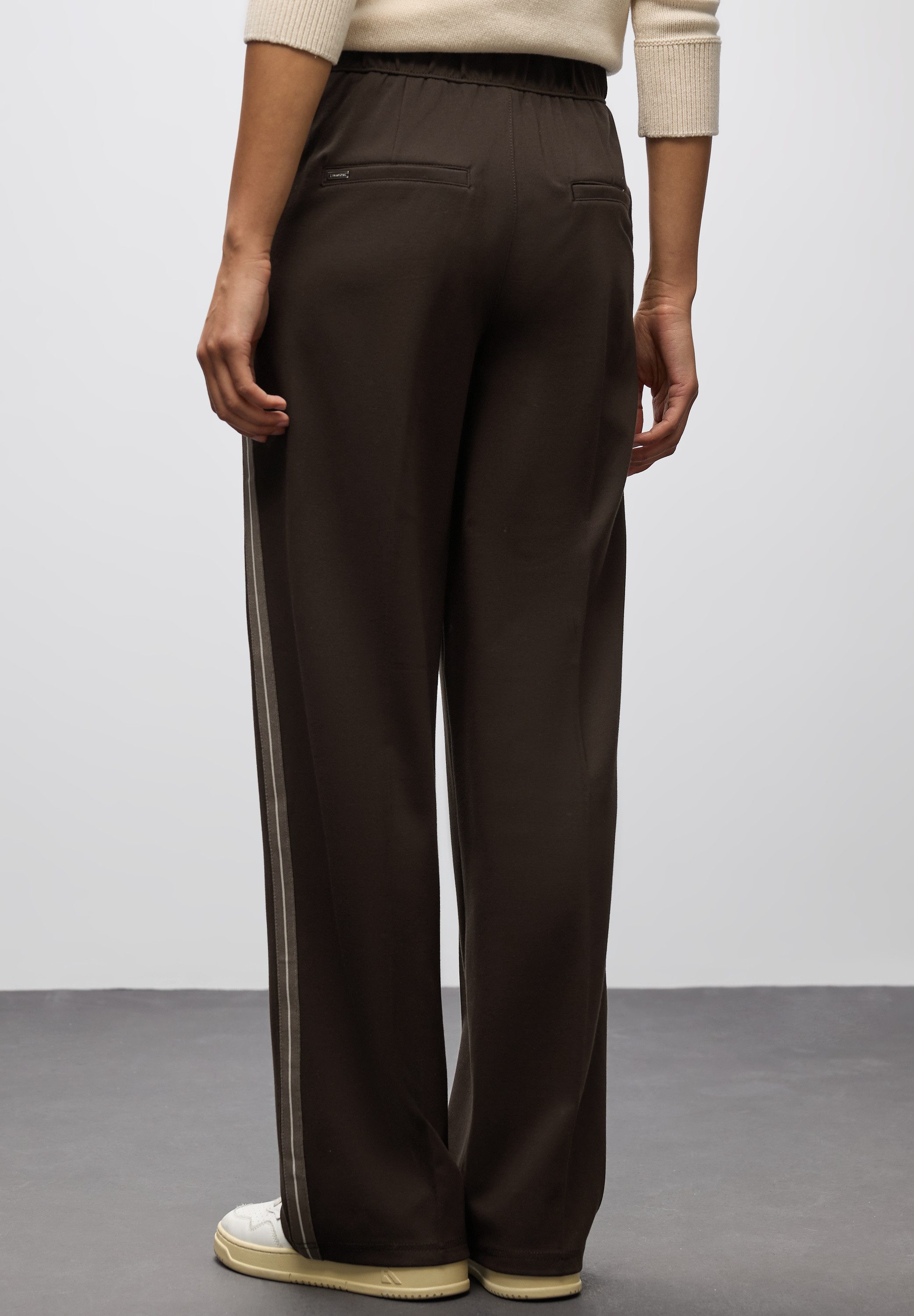 STREET ONE Stoffhose mit Galonstreifen und aus Viskose mit Elasthan günstig online kaufen