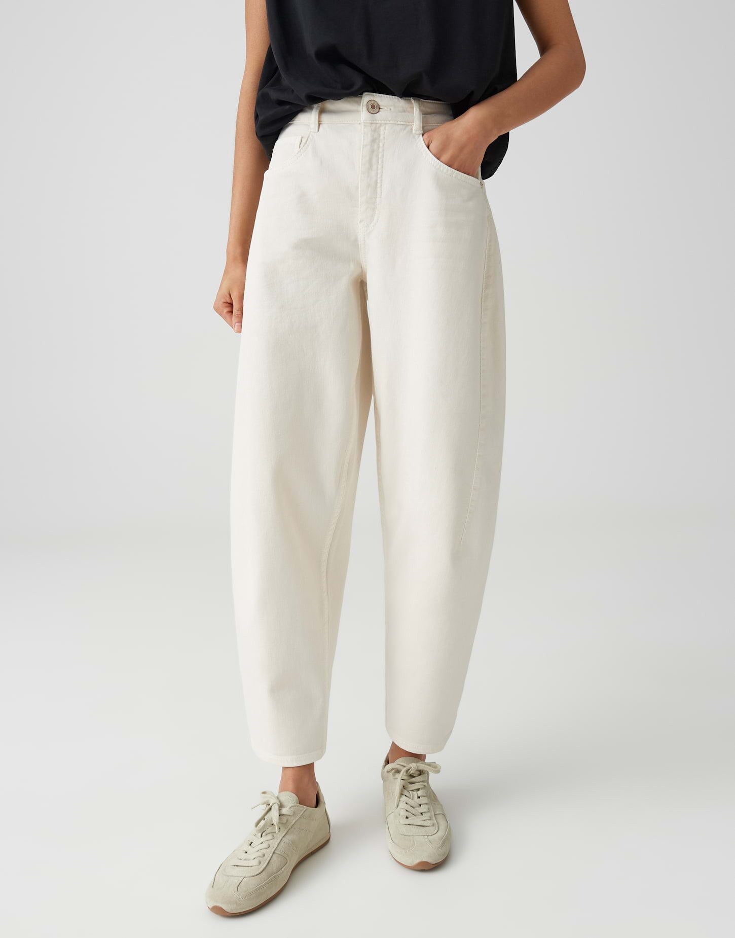OPUS Relax-fit-Jeans Denim Pants mit ovalem Bein Authentische Waschung mit moderner Form