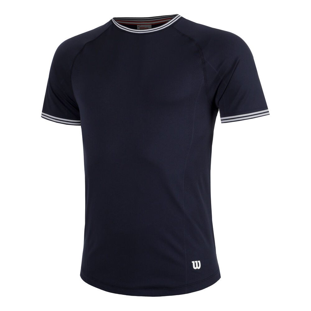 Wilson T-Shirt M Court Performance Crew Classic Navy