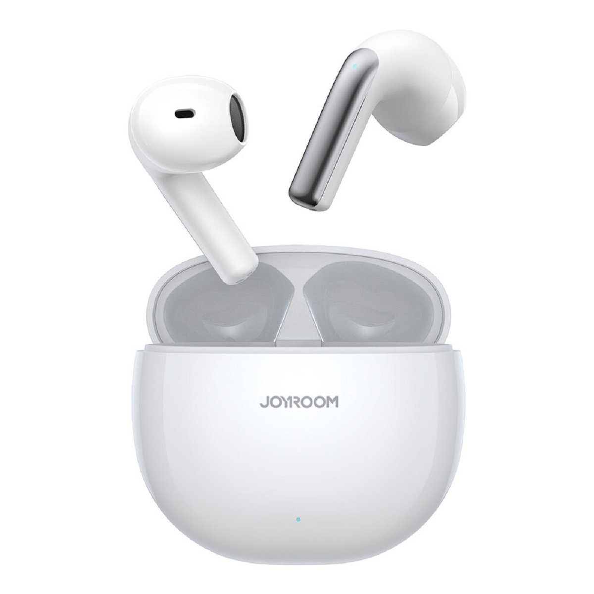 JOYROOM Jpods Series JR-PB1 TWS ENC IPX4 Bluetooth-Kopfhörer (Bluetooth, Intelligente Touch-Steuerung, Bluetooth 5.3, ENC-Geräuschunterdrückung, IPX4 wasserdicht, Ergonomisches Design) Weiß