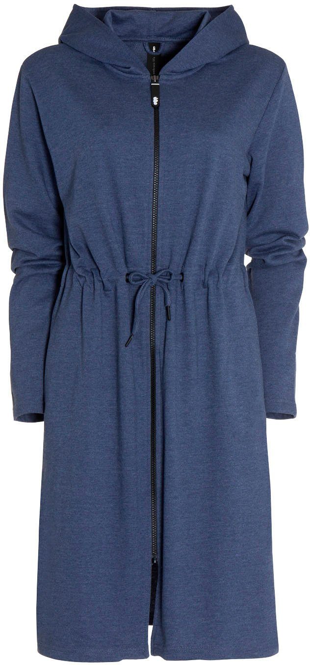 Seahorse Damenbademantel Taylor, Langform, Baumwoll-Mix, Kapuze, Reißversch günstig online kaufen