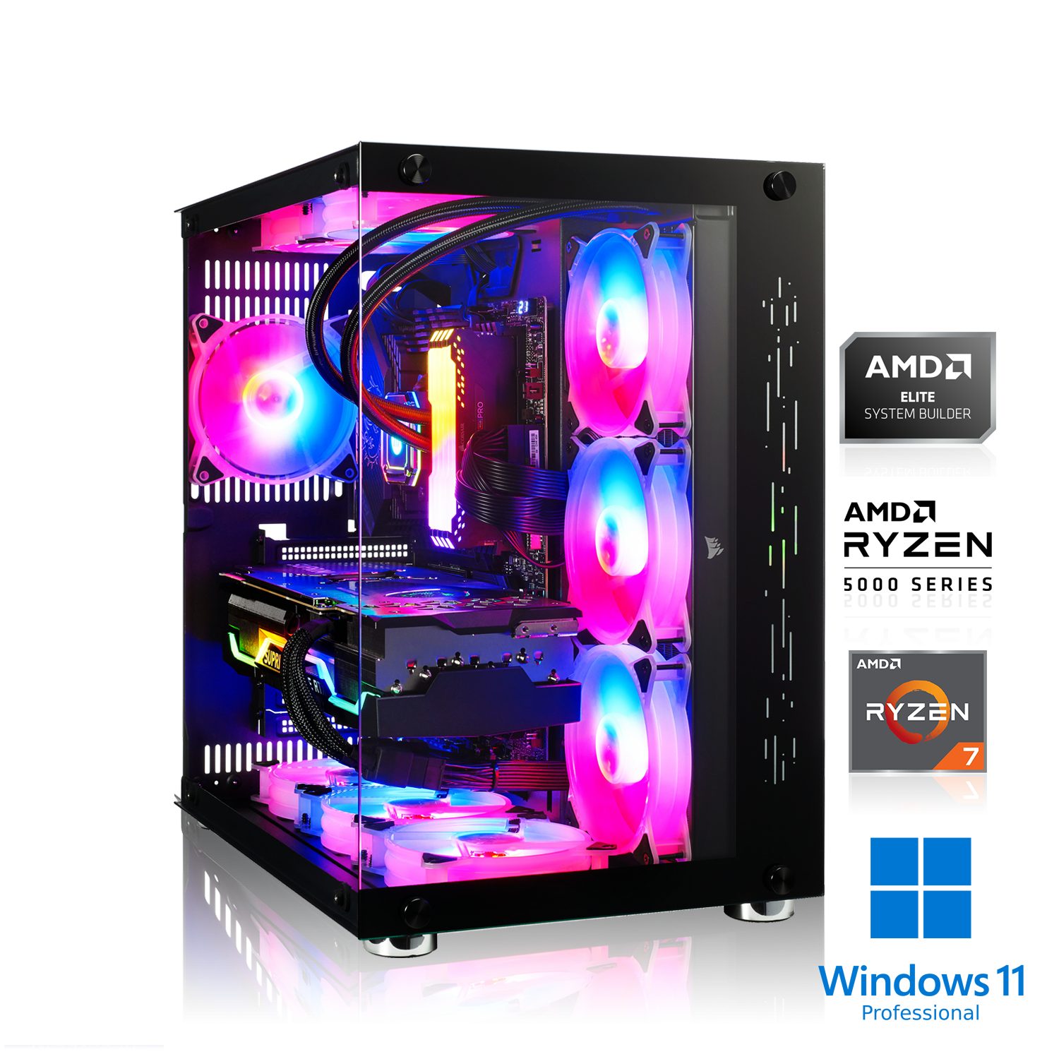 Memory PC Windows 11 Pro Gaming-PC (AMD Ryzen 7 5800X, AMD RX 6700, 16 GB  RAM, 500 GB SSD, Wasserkühlung)