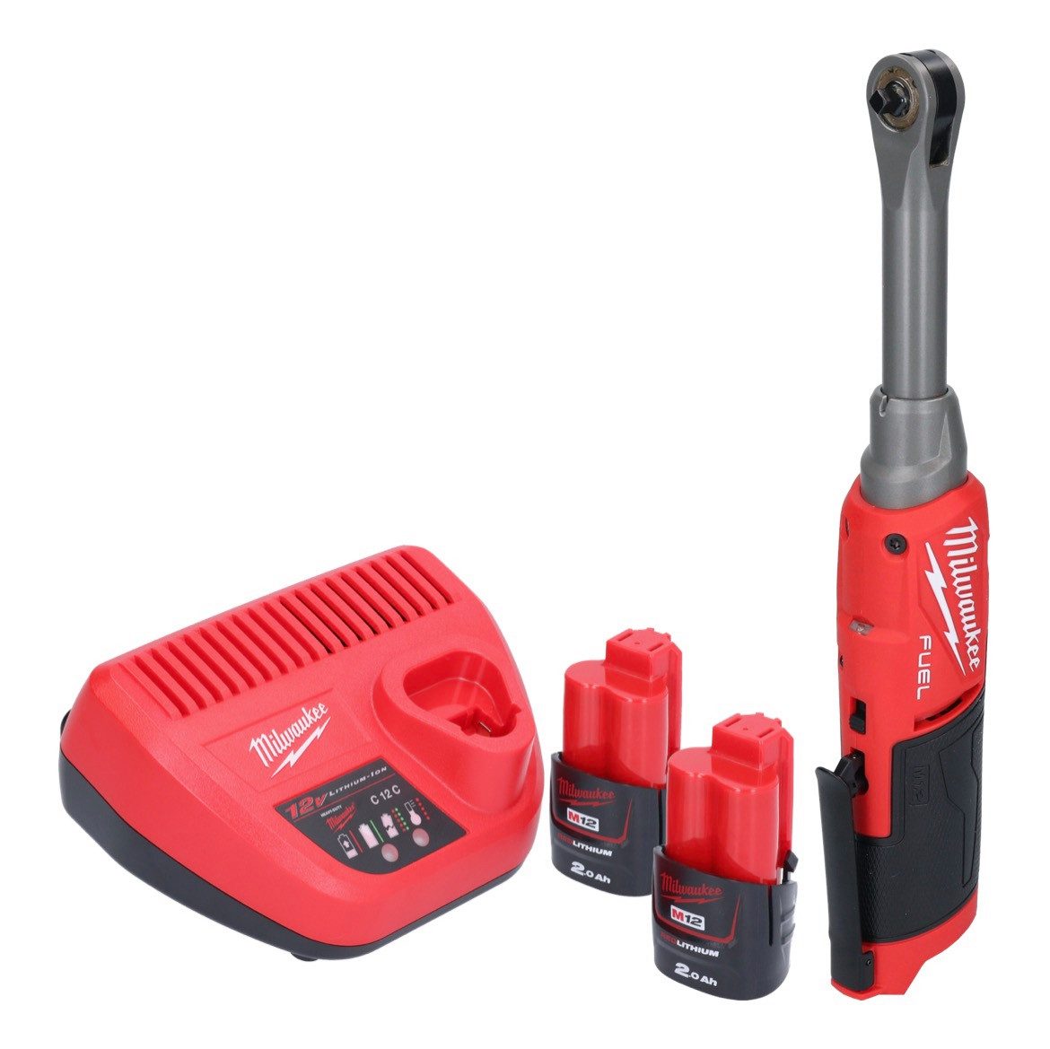 Milwaukee Umschaltknarre M12 FHIR14LR-202 Akku Hochgeschwindigkeits Ratsche 12 V 47 Nm 1/4"