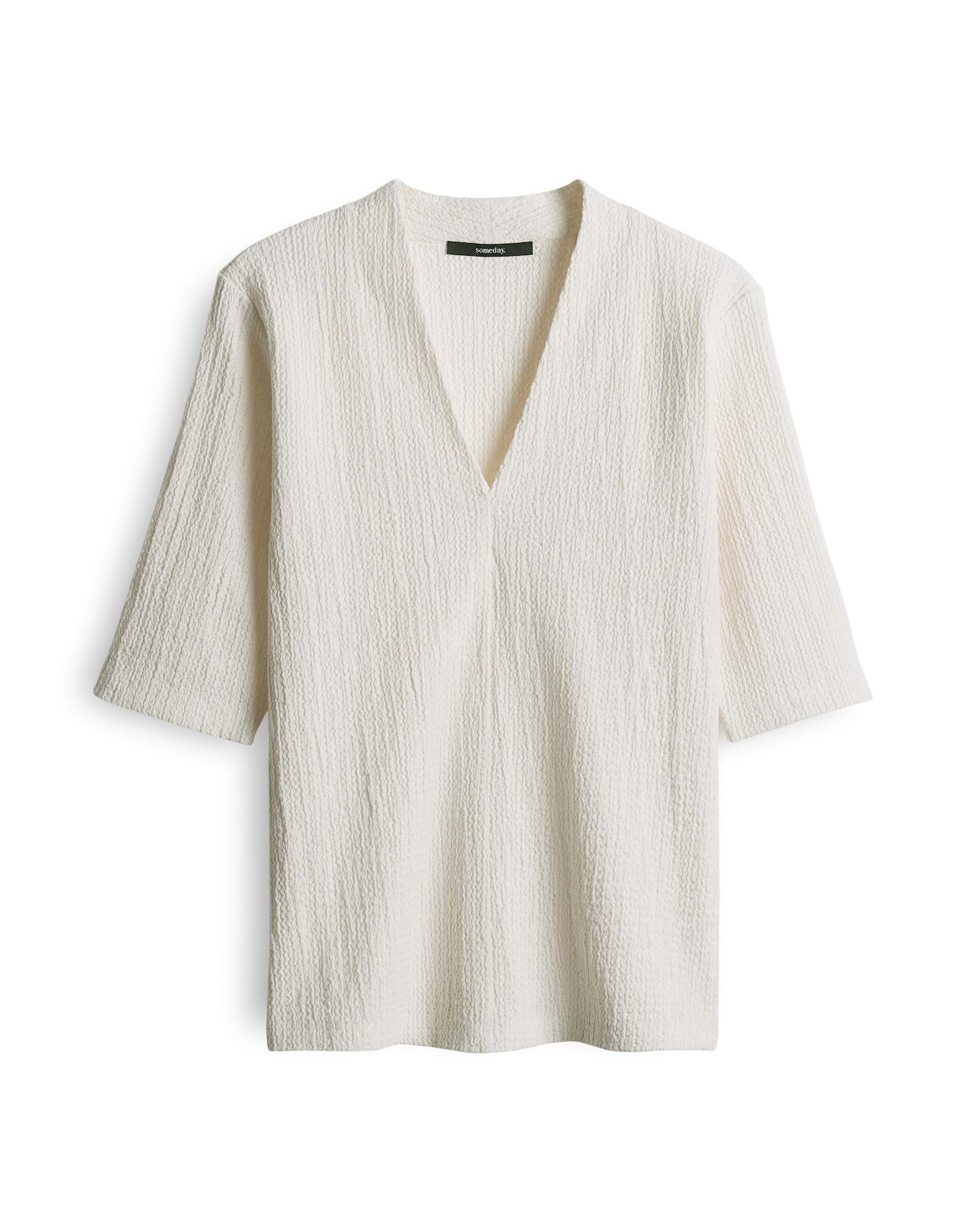 someday Kurzarmshirt KELOISE Slim in Crash-Optik günstig online kaufen