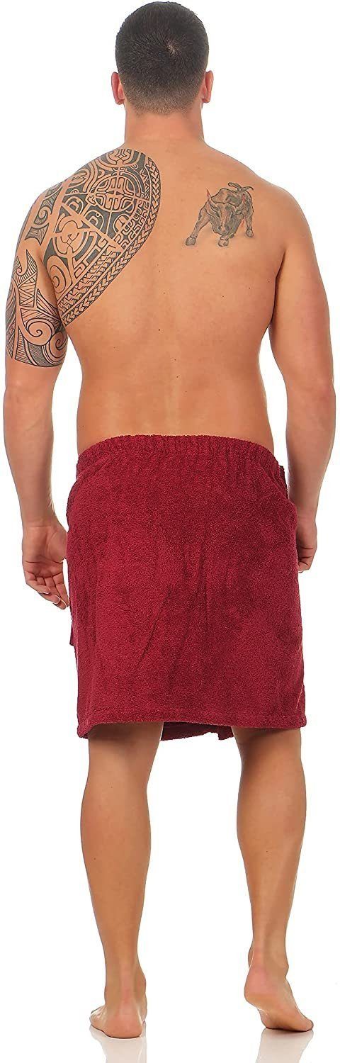CLASS HOME COLLECTION Saunatuch Herren Frottee Saunakilt Saunatuch Klettver günstig online kaufen