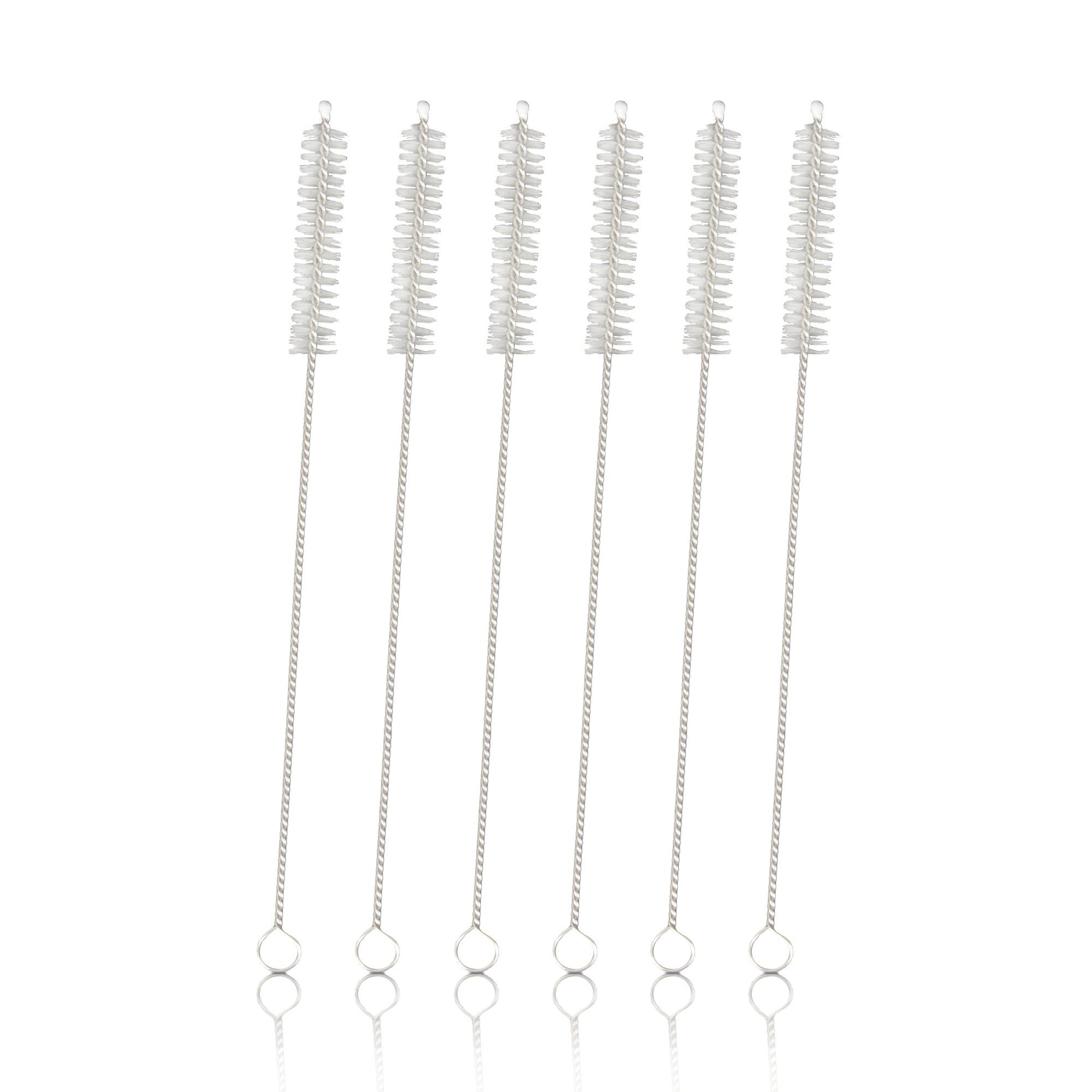 Bestlivings Reinigungsbürste 06161 Strohhalmbürste, Düsen, Schläuche, Kaffeevollautomaten, Strohhalme, (Mehrpack, 6-tlg), 20cm (4 - 8er Pack) Nylon Bürsten Pfeifenreiniger für Trinkhalme