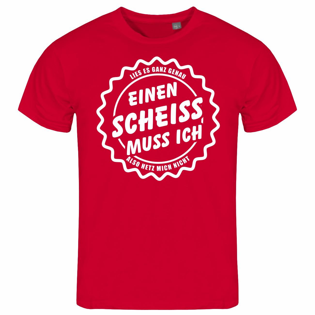 deinshirt Print-Shirt Herren T-Shirt Einen Scheiß günstig online kaufen