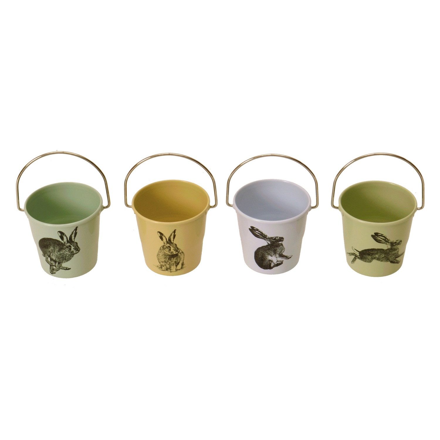 Eddingtons Eierbecher Eimer Eierbecher mit Hasen Design im 4er Set