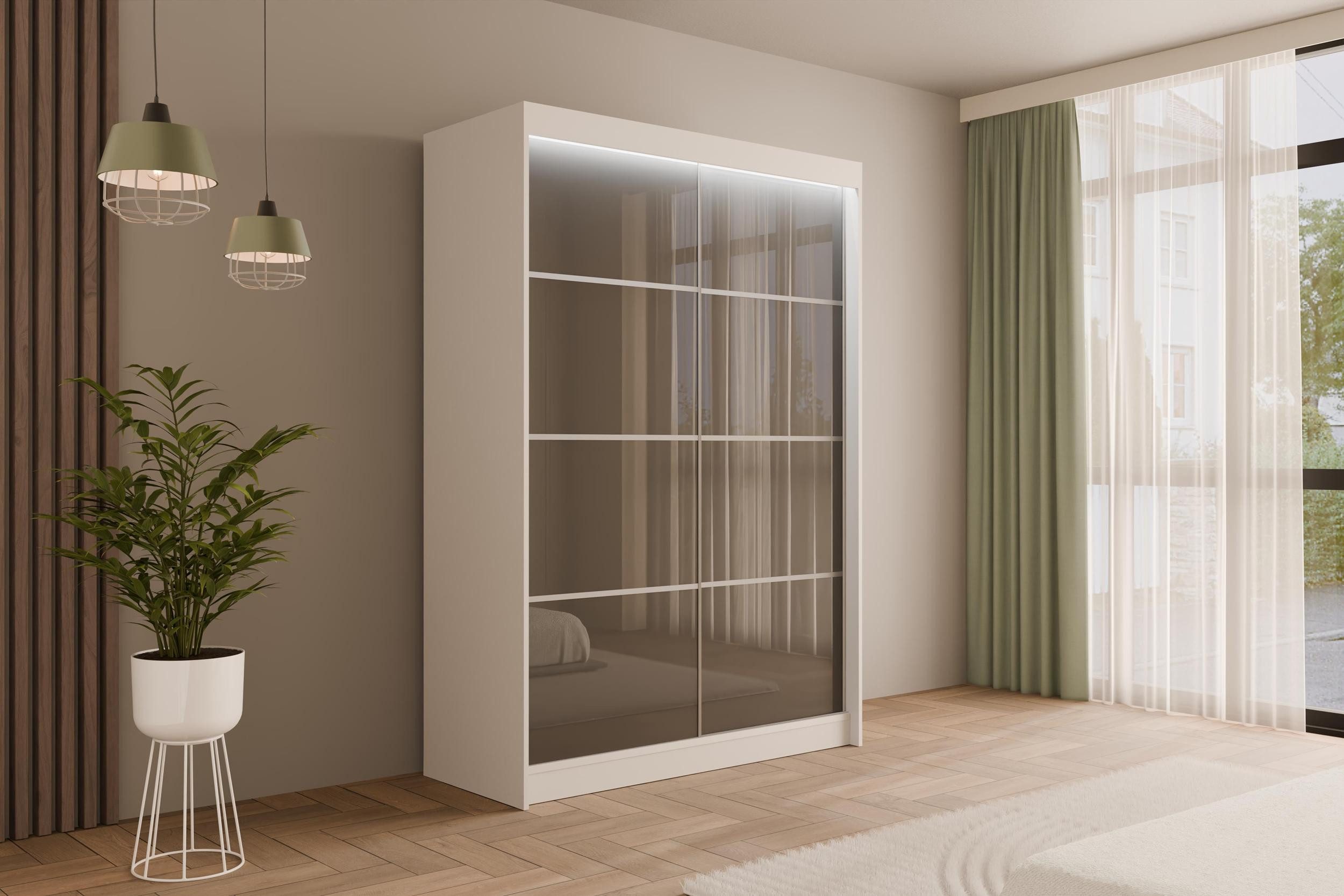 ALTDECOR Schiebetürenschrank PEKA3 Vielseitiger Schwebetürenschrank Lacobel günstig online kaufen